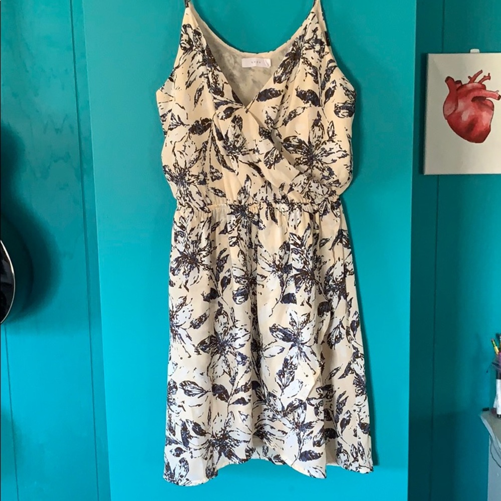 Lush Short Flowery Dress